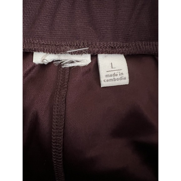 Women Tulle Midi Skirt Sz L Burgundy Pink Mesh Panels Fairy Goth Ethereal Artsy - Picture 7 of 8